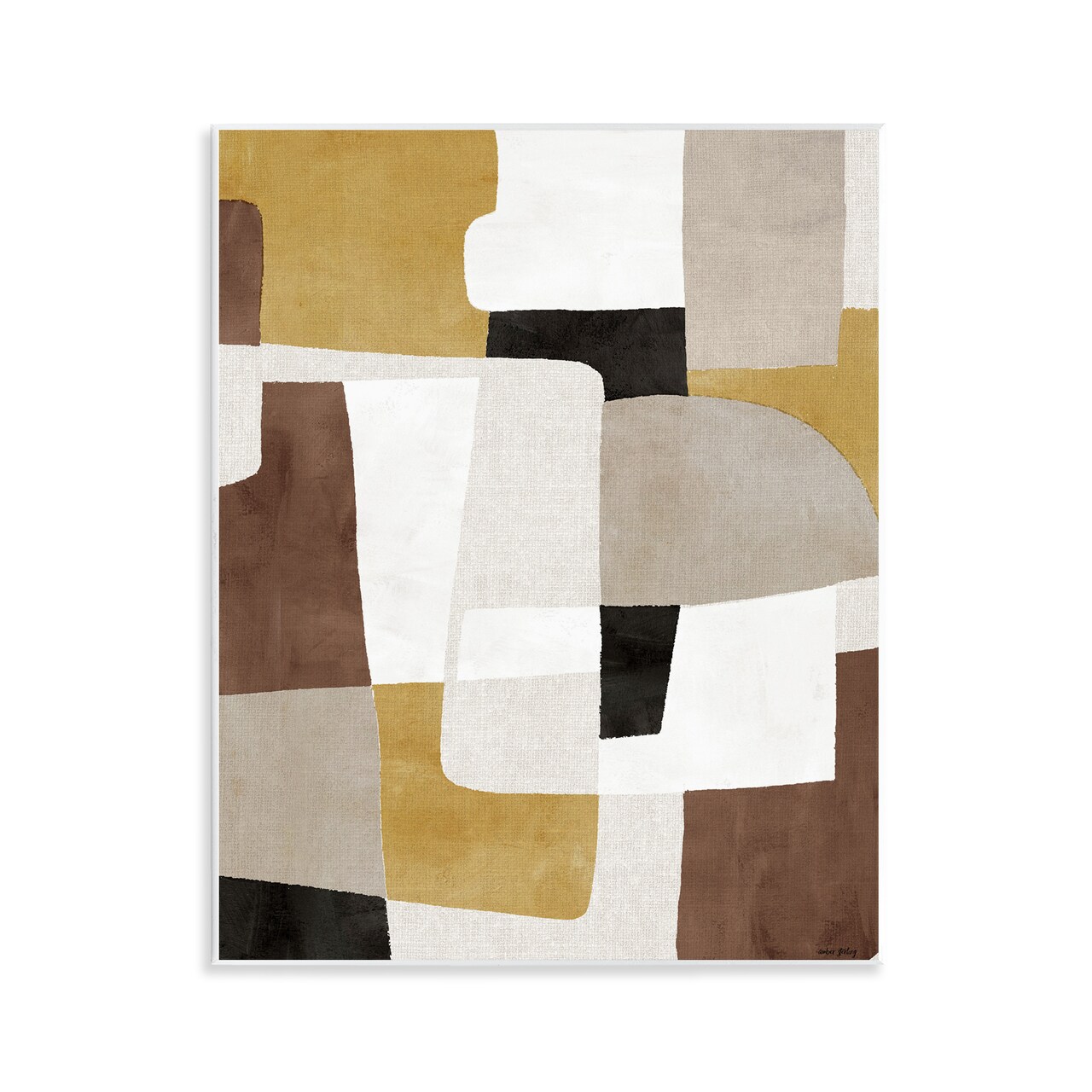 Stupell Industries Funky Boho Geometric Shapes Wall Plaque Design by Amber Sterling